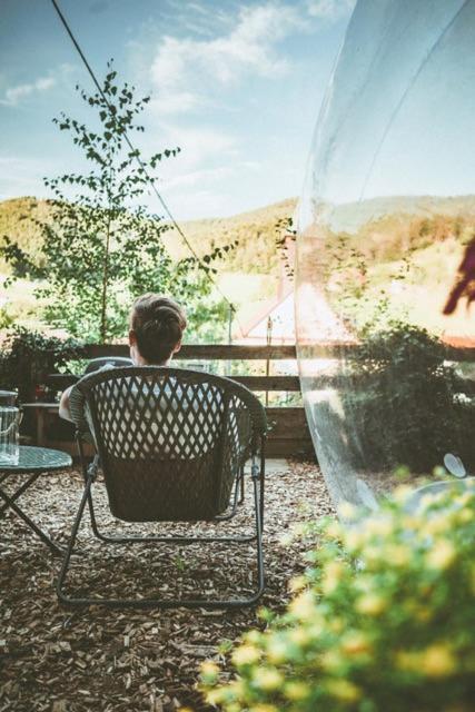 Living Timeless- Bubble Tent Elzach Inklusive Hot Tube Badefass- Schlafen Unterm Sternenhimmel Exterior foto