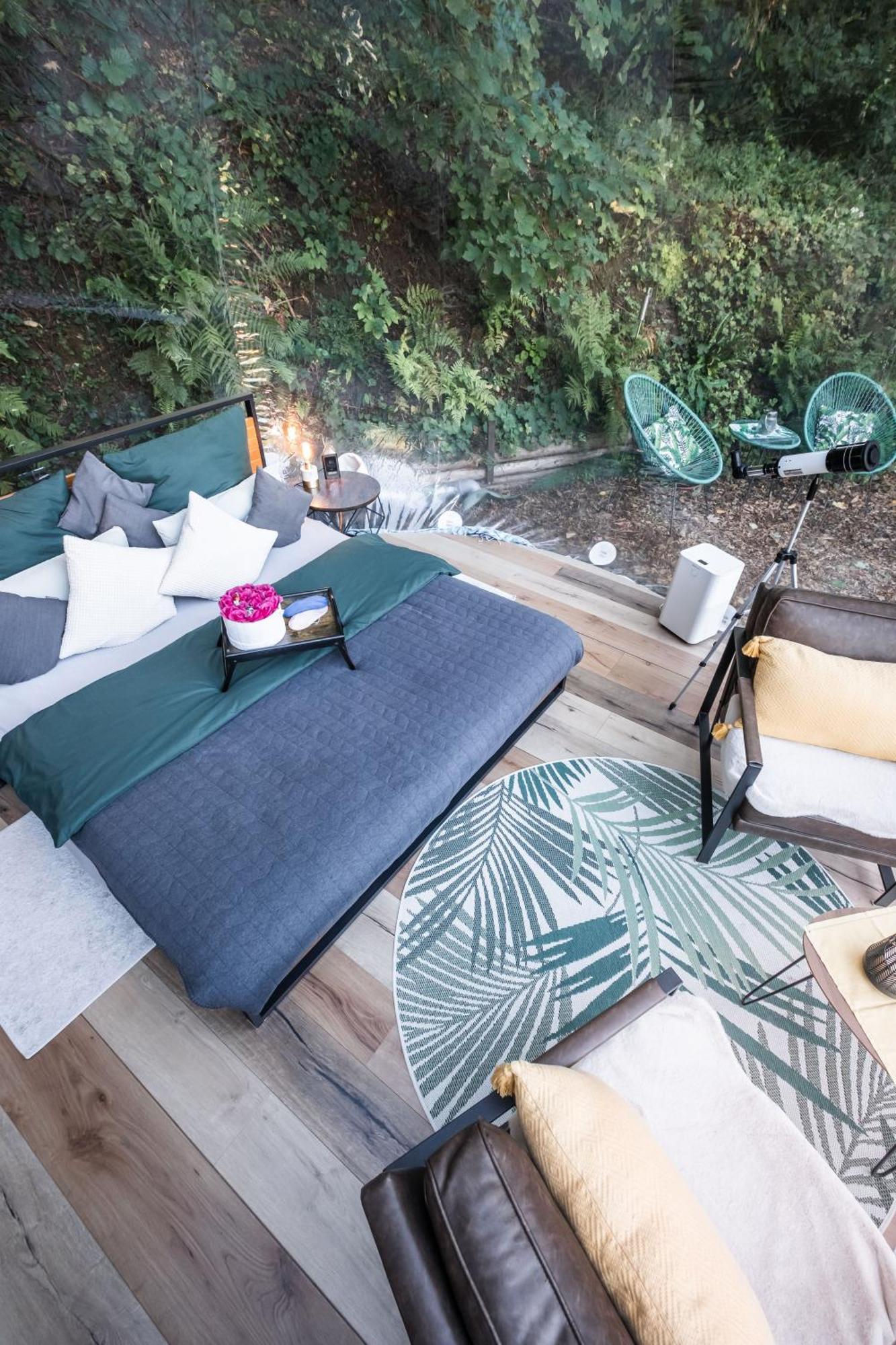 Living Timeless- Bubble Tent Elzach Inklusive Hot Tube Badefass- Schlafen Unterm Sternenhimmel Exterior foto